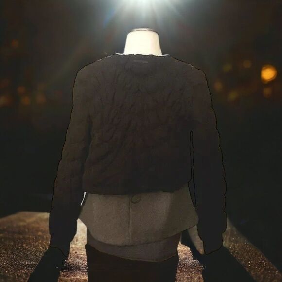 Armani Exchange Gray & Black Waist Length Jacket - Picture 3 of 4